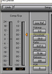 compression settings for cymbals
